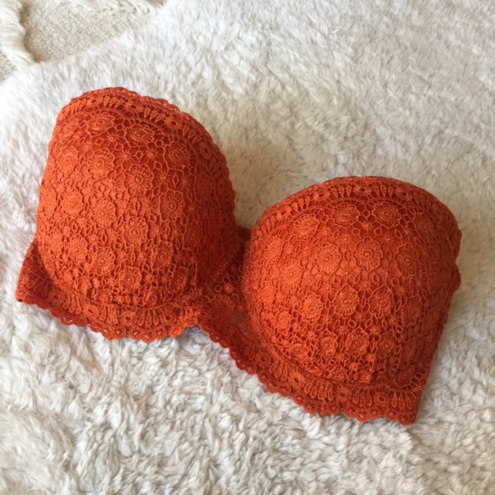 Convertible Lace Push Up Bra in Pumpkin Spice